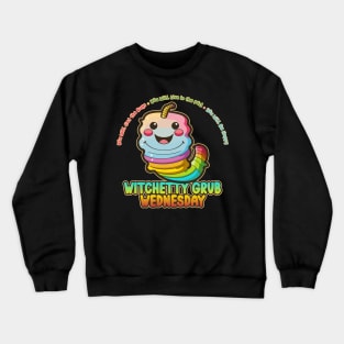 Witchetty Grub Wednesday Kawaii Bug Buffet Crewneck Sweatshirt